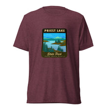 Load image into Gallery viewer, Priest Lake Unisex Tri-blend T-shirt