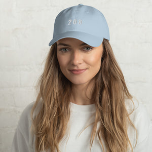 208 Dad hat - White typeface