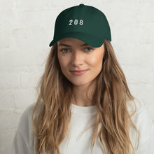 Load image into Gallery viewer, 208 Dad hat - White typeface