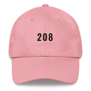 208 Dad hat - Black typeface