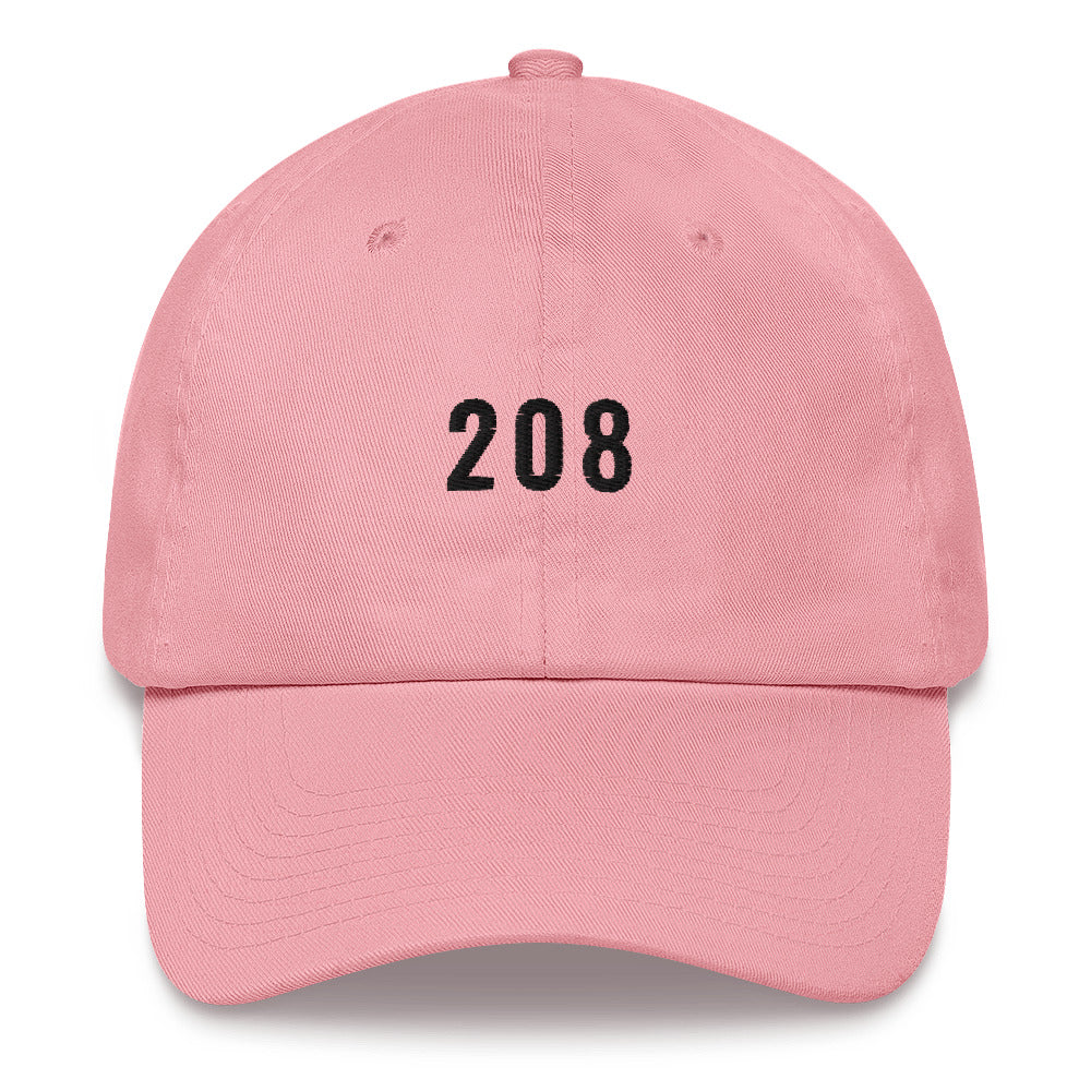 208 Dad hat - Black typeface