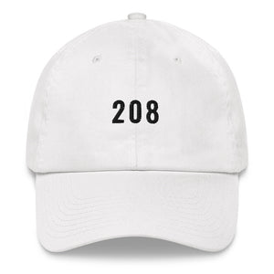 208 Dad hat - Black typeface