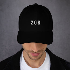 208 Dad hat - White typeface