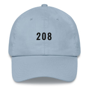 208 Dad hat - Black typeface